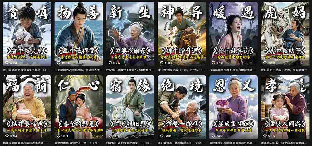 抖音AI民间故事账号实战！67W粉丝博主拆解起号、文案、画面与剪辑，分享伙伴计划及广告变现路径，月入10000+
