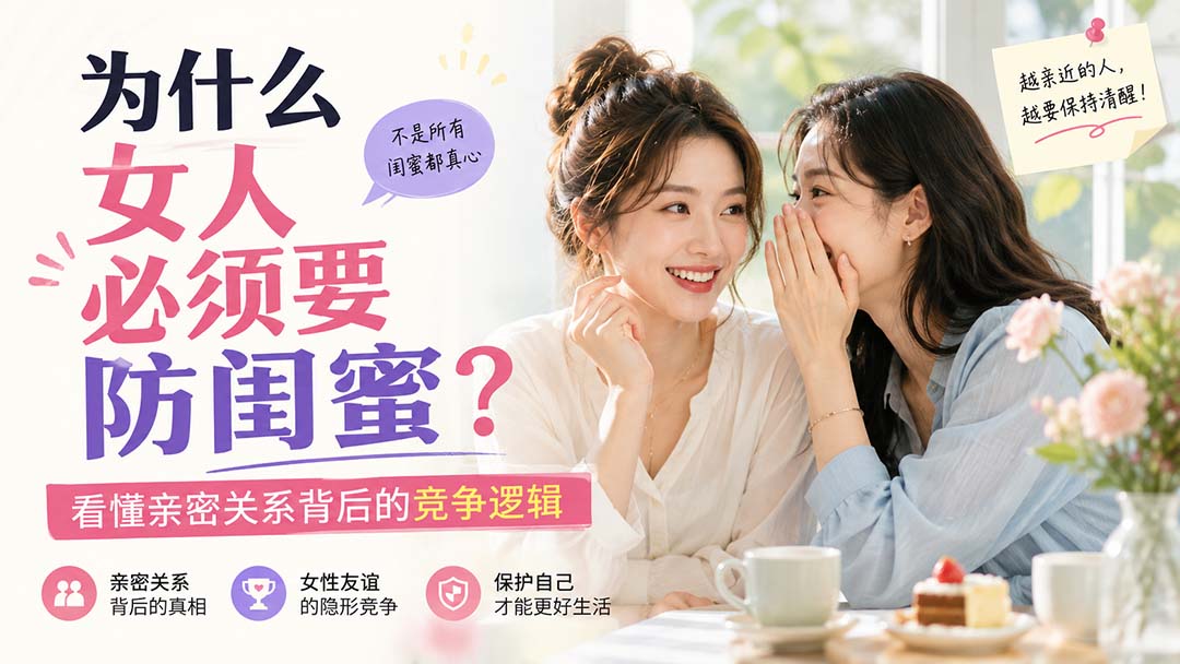 付费文章：为什么女人必须要防闺蜜？看懂亲密关系背后的竞争逻辑