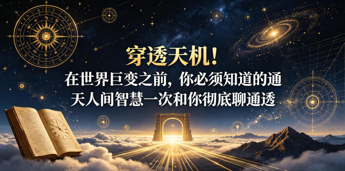 付费文章：穿透天机！在世界巨变之前，你必须知道的通天人间智慧一次和你彻底聊通透
