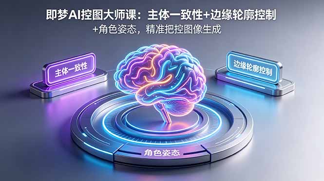 即梦AI控图大师课：主体一致性+边缘轮廓控制+角色姿态，精准把控图像生成