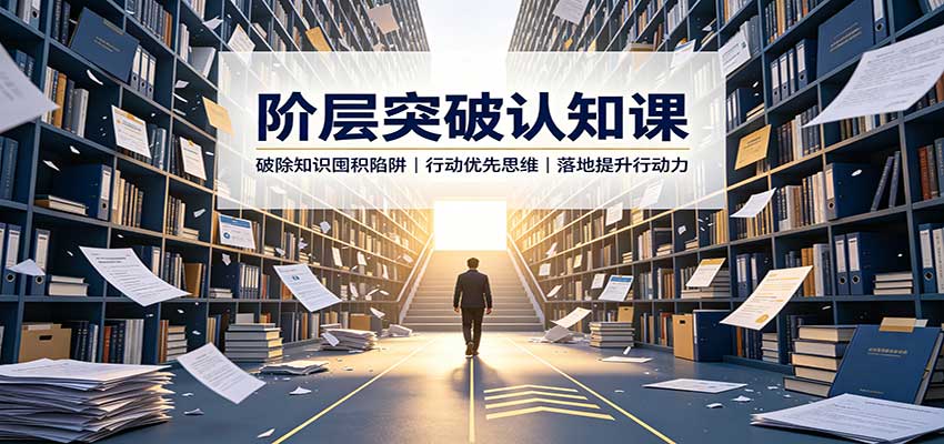 阶层突破认知课：破除知识囤积陷阱，行动优先思维，落地提升行动力