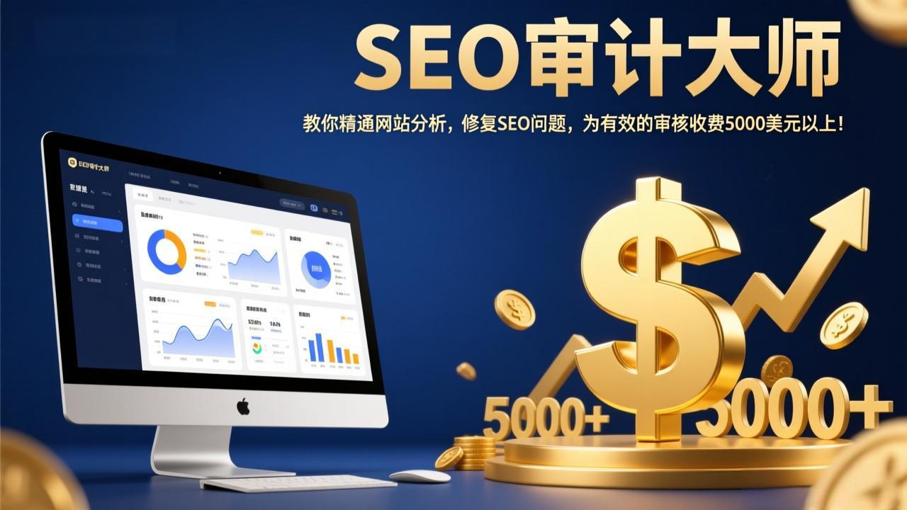 SEO审计大师：教你精通网站分析，修复SEO问题，为有效的审核收费5000美元以上！