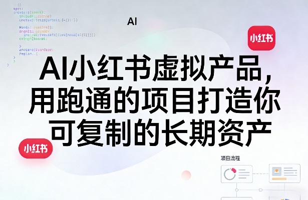AI小红书虚拟产品，用跑通的项目打造你可复制的长期资产(更新0902)