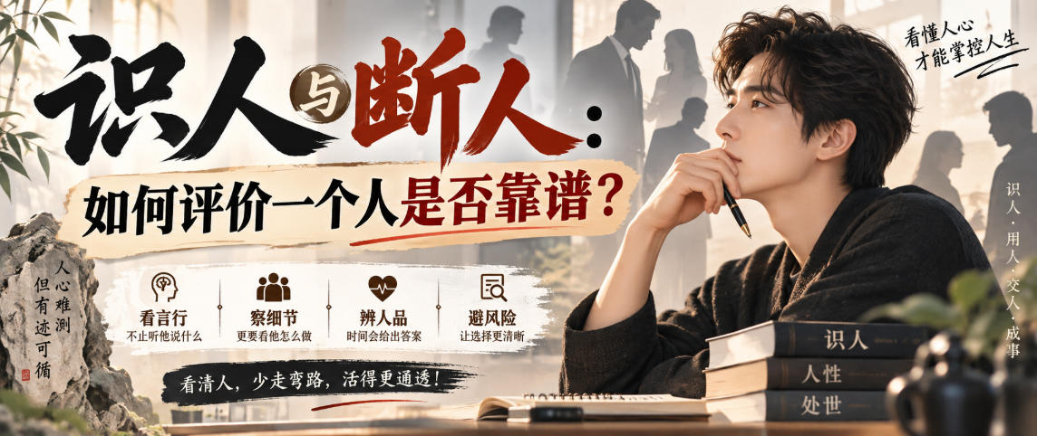 付费文章：识人与断人：如何评价一个人是否靠谱？