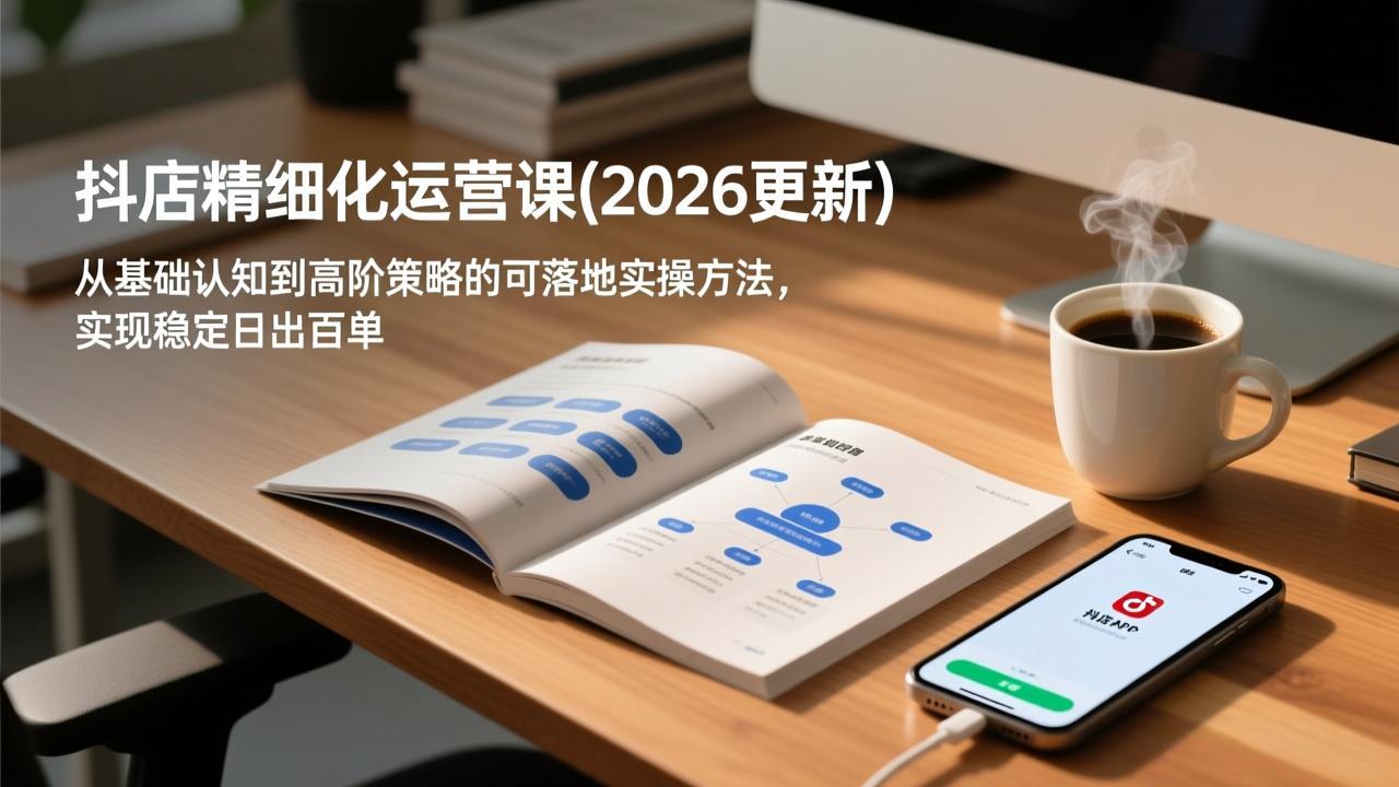 抖店精细化运营课(2026更新