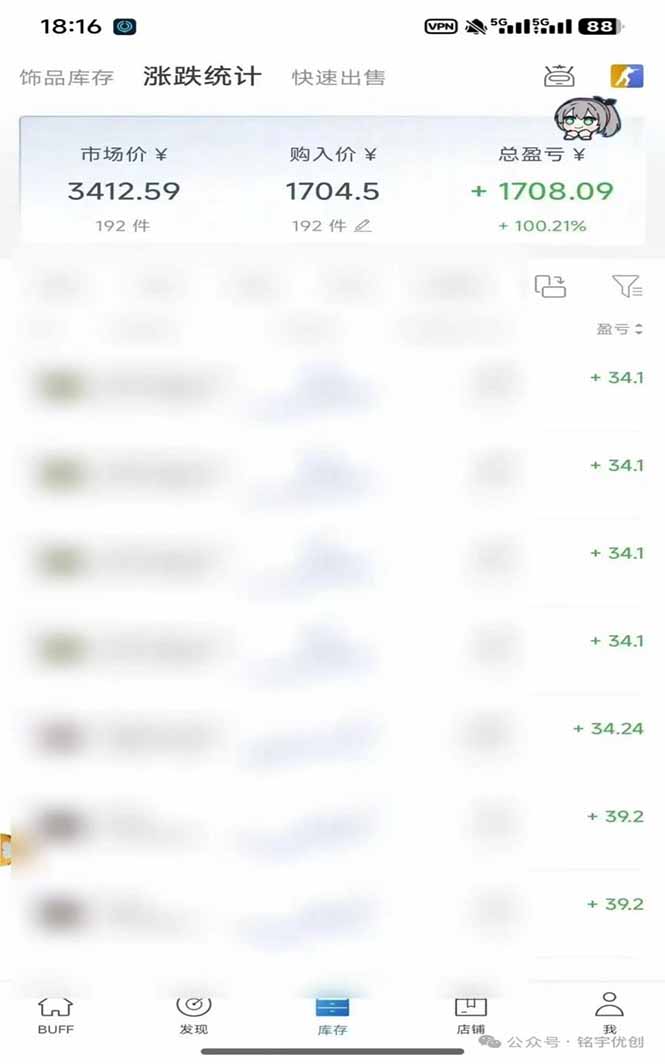 steam搬砖，倒卖cs2饰品，达到月化20%+的收益，真正的靠谱可落地长期项目