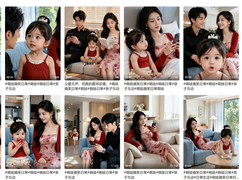 1小时学会AI亲子搞笑短剧制作：爆款账号拆解+剧情脚本+人物互动+拍摄剪辑，跑通涨粉带货完整链路
