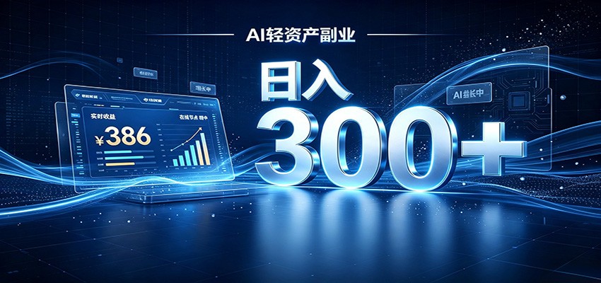 2026 AI轻资产风口，Token中转站小白可入局，日入300+