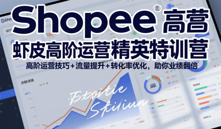 Shopee虾皮高阶运营精英特训营，高阶运营技巧+流量提升+转化率优化，助你业绩翻倍(更新26年9月)