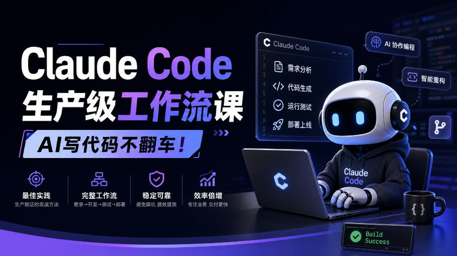 Claude Code生产级工作流课,AI写代码不翻车!【原创双语字幕】